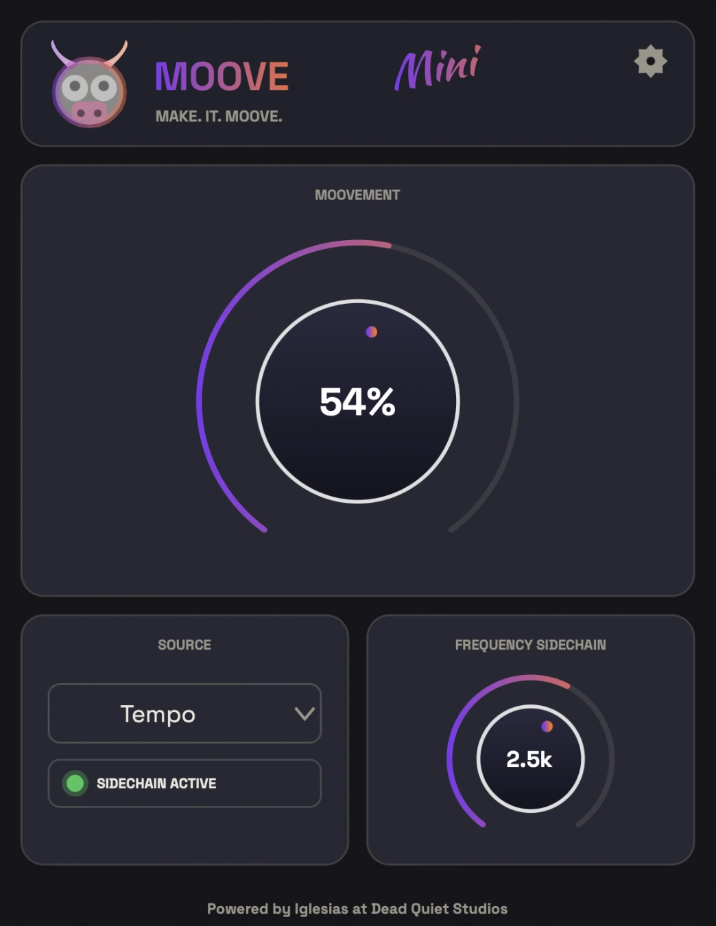 Moove Mini plugin interface